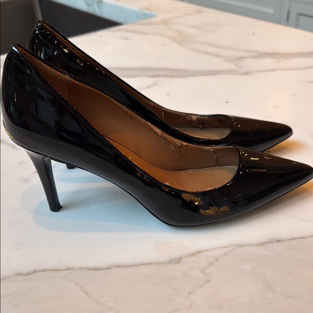 Calvin Klein Black patent leather Heels